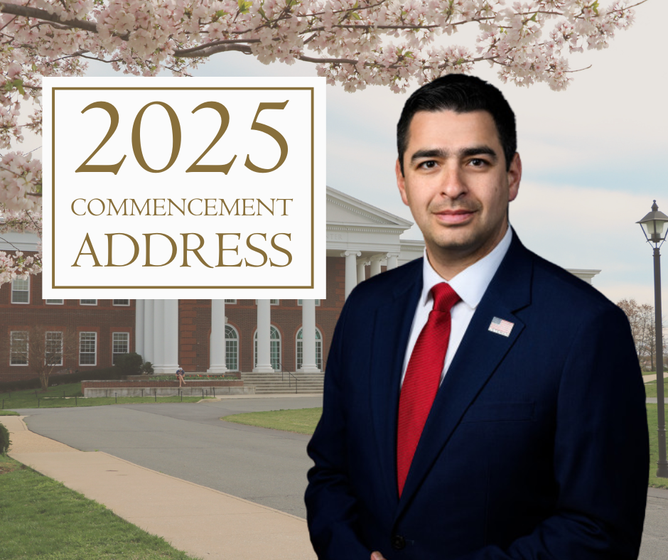 Rep. Gabe Evans is PHC's first alumnus commencement speaker!